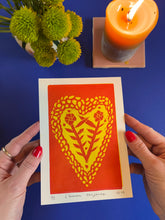 Load image into Gallery viewer, Limited Edition print: “L’amour toujours” in Yellow + Red