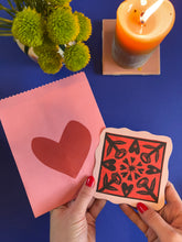 Load image into Gallery viewer, Handprinted Valentine: Add on to any order!
