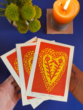 Load image into Gallery viewer, Limited Edition print: “L’amour toujours” in Yellow + Red