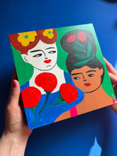 Load image into Gallery viewer, Original Acrylic Painting: Talking Eyes (free US shipping)