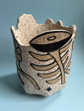 Load image into Gallery viewer, Handbuilt Pencil Cup ~ Lelu Collaboration