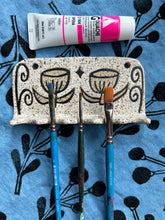 Load image into Gallery viewer, Handbuilt Ceramic Brush Rest ~ Lelu Collaboration