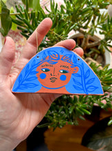 Load image into Gallery viewer, Side Eye Face # 1 - Clay Wall Hanging