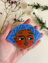 Load image into Gallery viewer, Side Eye Face # 2 - Clay Wall Hanging