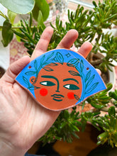 Load image into Gallery viewer, Side Eye Face # 2 - Clay Wall Hanging
