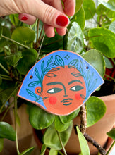 Load image into Gallery viewer, Side Eye Face # 2 - Clay Wall Hanging