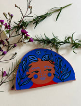 Load image into Gallery viewer, Side Eye Face # 4 - Clay Wall Hanging