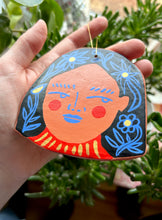 Load image into Gallery viewer, Side Eye Face # 5 - Clay Wall Hanging