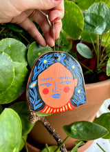 Load image into Gallery viewer, Side Eye Face # 5 - Clay Wall Hanging