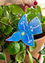 Load image into Gallery viewer, Lovebird # 1 - Clay Wall Hanging