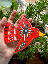 Load image into Gallery viewer, Lovebird # 4 - Clay Wall Hanging