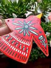Load image into Gallery viewer, Lovebird # 4 - Clay Wall Hanging