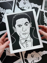 Load image into Gallery viewer, Handprinted Blockprint • Dracula