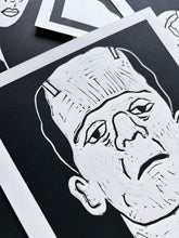 Load image into Gallery viewer, Handprinted Blockprint • Frankenstein