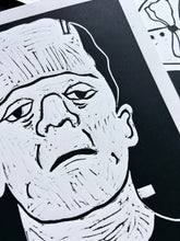 Load image into Gallery viewer, Handprinted Blockprint • Frankenstein