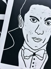 Load image into Gallery viewer, Handprinted Blockprint • Dracula