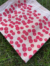 Load image into Gallery viewer, Cherry Tomatoes #1 - Naturally Dyed and Handprinted Scarf