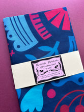 Load image into Gallery viewer, Folky Blues Cotton Scarf