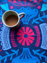 Load image into Gallery viewer, Folky Blues Cotton Scarf