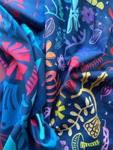 Load image into Gallery viewer, Mushrooms + Flowers Cotton Scarf