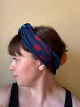 Load image into Gallery viewer, Folky Blues Cotton Scarf