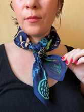 Load image into Gallery viewer, Mushrooms + Flowers Cotton Scarf