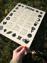 Load image into Gallery viewer, 2026 Calendar — Black + Cream