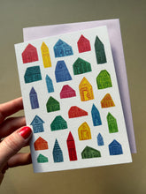 Load image into Gallery viewer, Rainbow Houses Greeting Card