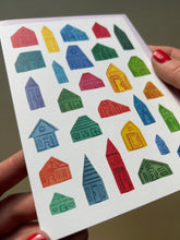 Load image into Gallery viewer, Rainbow Houses Greeting Card