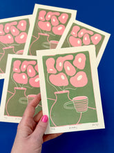 Load image into Gallery viewer, Handprinted Reduction Print - “Blooms” Limited Edition