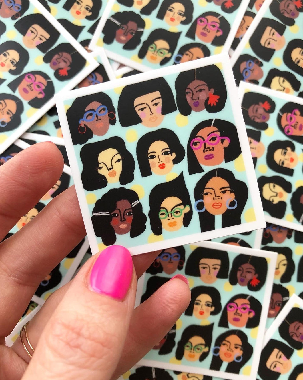 Wee Faces Sticker Pack • Set of 3 • Free Shipping