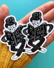 Load image into Gallery viewer, Let’s Read All Day Sticker Pack • Set of 2 • Free shipping