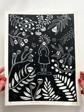 Load image into Gallery viewer, Handprinted Blockprint - Fearless 11x14" - Limited Edition