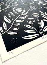 Load image into Gallery viewer, Handprinted Blockprint - Fearless 11x14" - Limited Edition