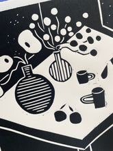 Load image into Gallery viewer, Handprinted Blockprint • Night Kitchen • Limited Edition of 12
