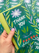 Load image into Gallery viewer, Green Garden Thank You Card