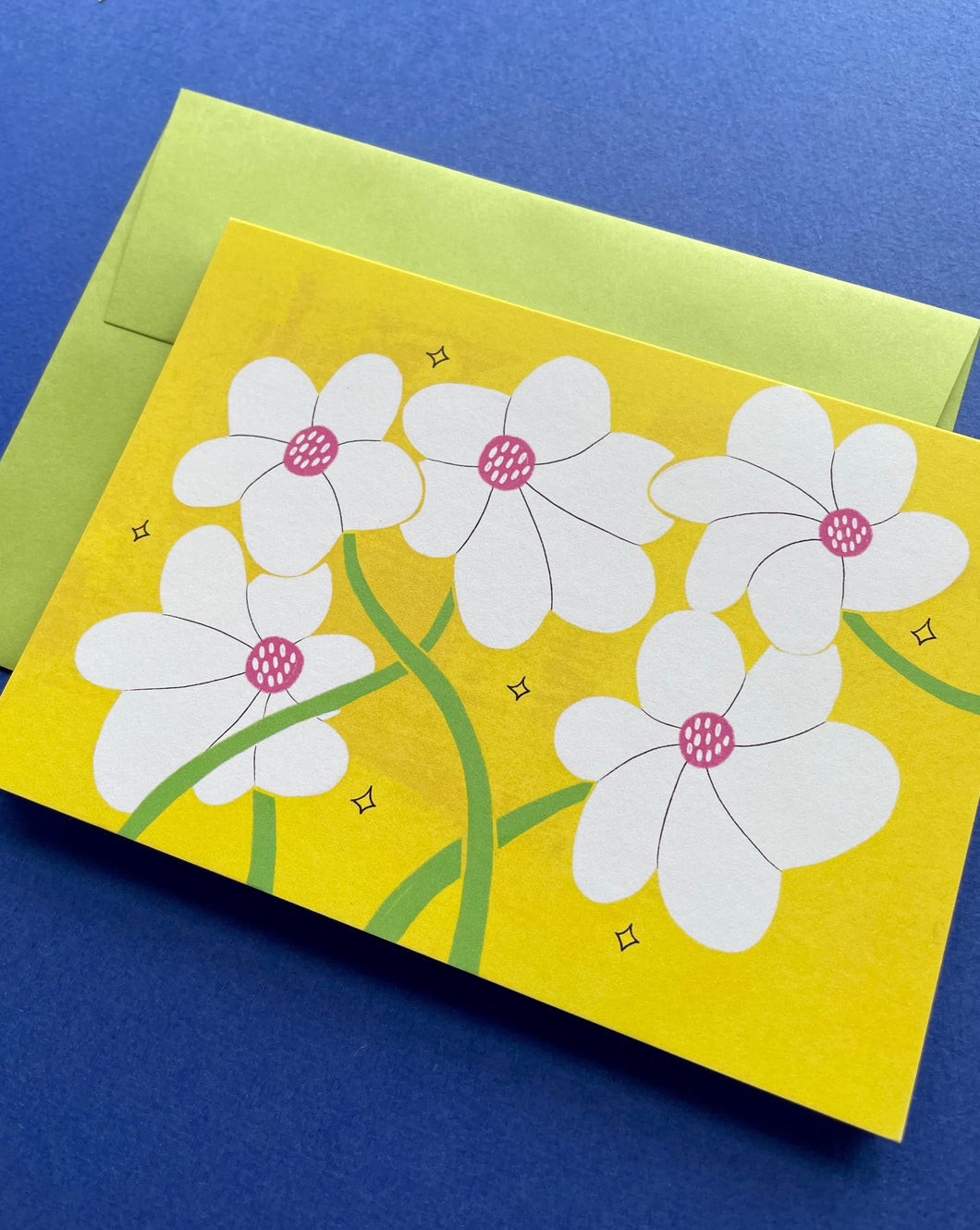 Springy Yellow Greeting Card