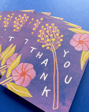 Load image into Gallery viewer, Fuzzy Purple Thank You Card