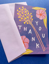 Load image into Gallery viewer, Fuzzy Purple Thank You Card