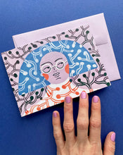 Load image into Gallery viewer, Squiggle Gal Greeting Card