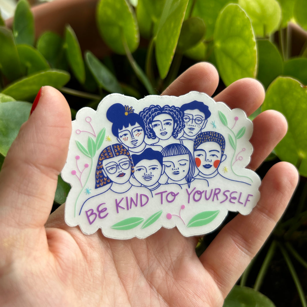Wholesale — Be Kind to Yourself vinyl sticker in Color
