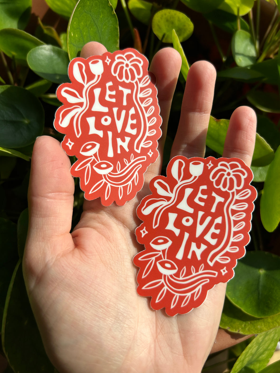 Let Love In Sticker Pack • Set of 2 • Free Shipping