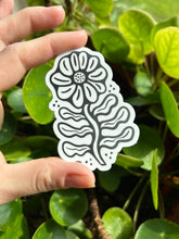 Load image into Gallery viewer, Black + White Bloom Sticker Pack • Set of 2 • Free Shipping
