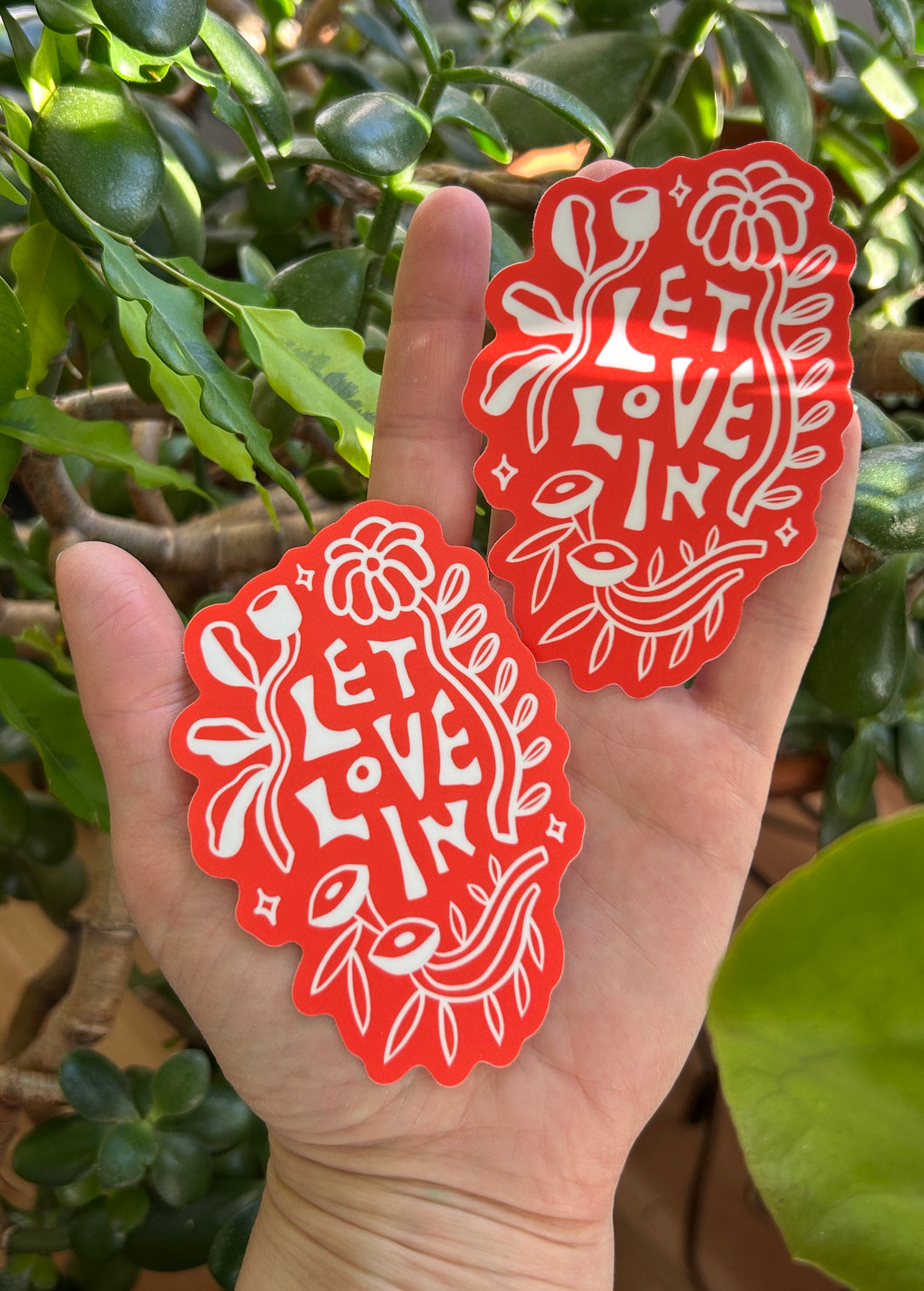 Let Love In Sticker Pack • Set of 2 • Free Shipping