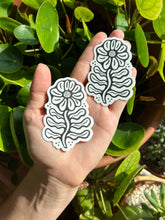 Load image into Gallery viewer, Wholesale — Black + White Bloom Vinyl Sticker

