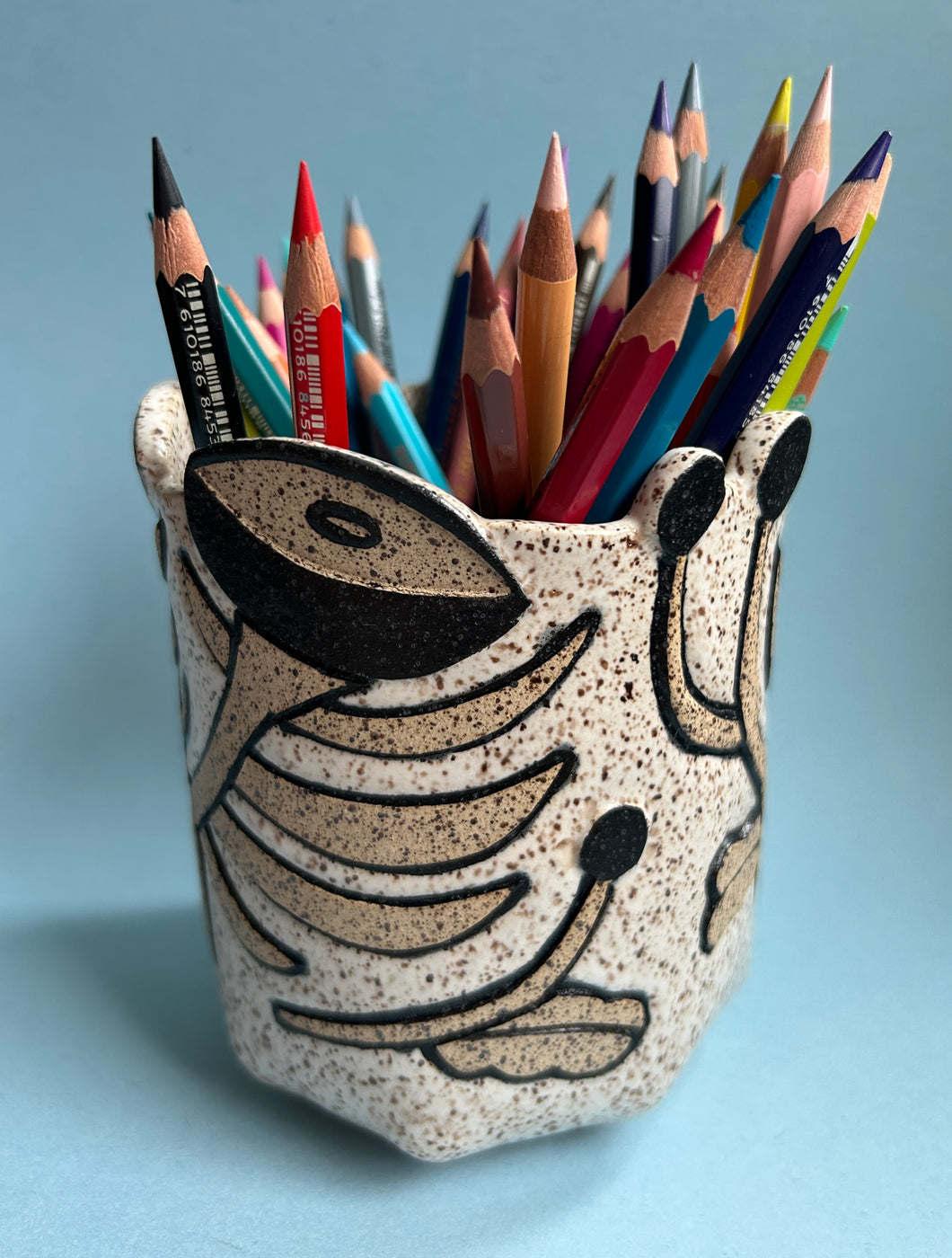 Handbuilt Pencil Cup ~ Lelu Collaboration