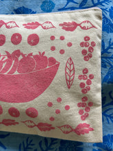 Load image into Gallery viewer, Pink Produce — Hand-Printed Zipper Bag
