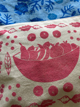 Load image into Gallery viewer, Pink Produce — Hand-Printed Zipper Bag
