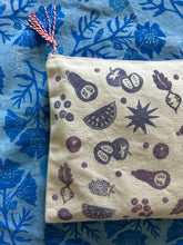 Load image into Gallery viewer, Purple Produce — Hand-Printed Zipper Bag
