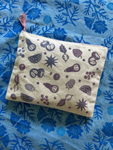 Load image into Gallery viewer, Purple Produce — Hand-Printed Zipper Bag
